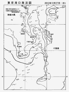 東京湾口海況図(2012/12/27)
