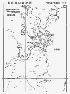 東京湾口海況図(2013/02/16)