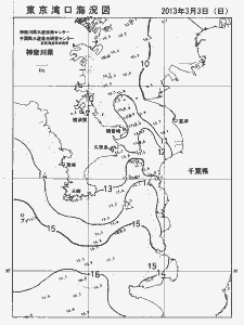 東京湾口海況図(2013/03/03)