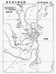 東京湾口海況図(2013/04/04)