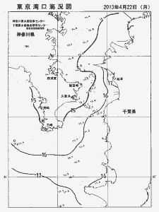 東京湾口海況図(2013/04/22)