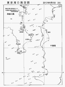 東京湾口海況図(2013/06/06)
