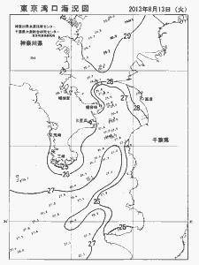 東京湾口海況図(2013/08/13)