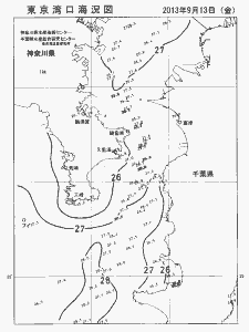 東京湾口海況図(2013/09/13)