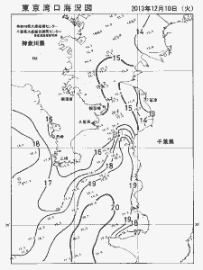 東京湾口海況図(2013/12/10)