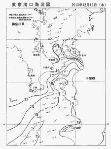 東京湾口海況図(2013/12/12)