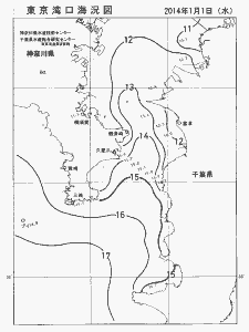 東京湾口海況図(2014/01/01)