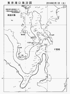 東京湾口海況図(2014/02/01)