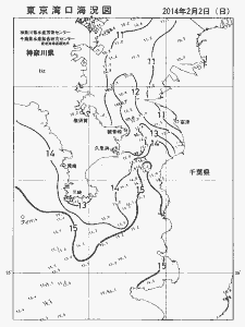東京湾口海況図(2014/02/02)