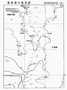 東京湾口海況図(2014/03/22)