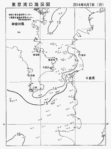 東京湾口海況図(2014/04/07)