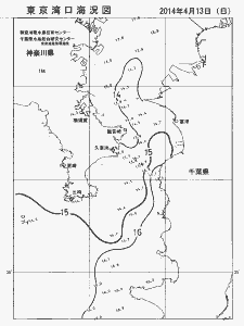 東京湾口海況図(2014/04/13)
