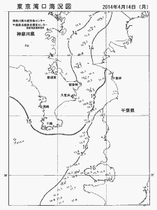 東京湾口海況図(2014/04/14)