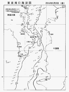 東京湾口海況図(2014/06/06)