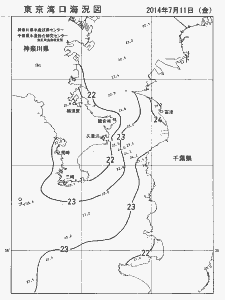 東京湾口海況図(2014/07/11)