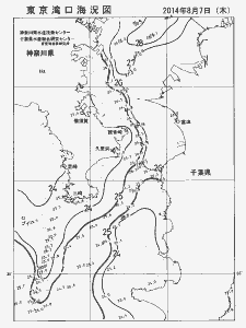 東京湾口海況図(2014/08/07)