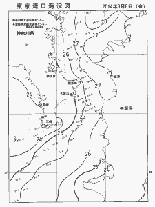 東京湾口海況図(2014/08/08)