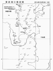 東京湾口海況図(2014/10/05)