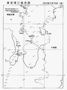 東京湾口海況図(2014/10/10)
