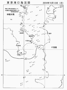 東京湾口海況図(2014/10/12)
