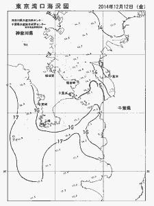 東京湾口海況図(2014/12/12)