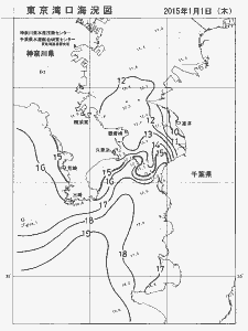 東京湾口海況図(2015/01/01)