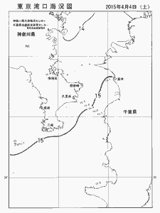 東京湾口海況図(2015/04/04)