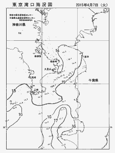 東京湾口海況図(2015/04/07)