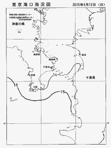 東京湾口海況図(2015/04/12)