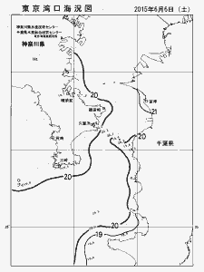 東京湾口海況図(2015/06/06)