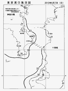 東京湾口海況図(2015/06/07)