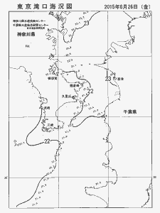東京湾口海況図(2015/06/26)