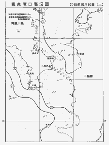 東京湾口海況図(2015/10/10)