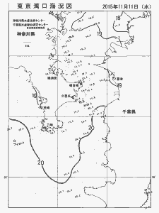 東京湾口海況図(2015/11/11)