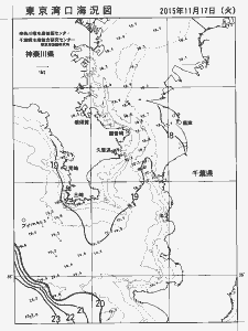 東京湾口海況図(2015/11/17)