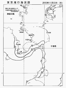 東京湾口海況図(2015/11/22)
