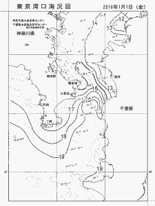 東京湾口海況図(2016/01/01)