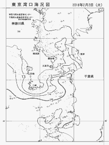 東京湾口海況図(2016/02/02)