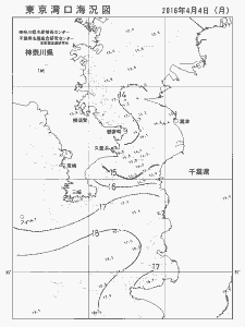 東京湾口海況図(2016/04/04)