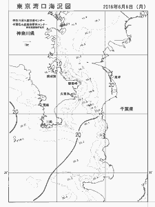 東京湾口海況図(2016/06/06)