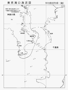 東京湾口海況図(2016/09/09)