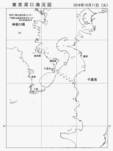 東京湾口海況図(2016/10/11)