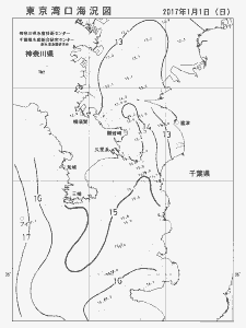 東京湾口海況図(2017/01/01)