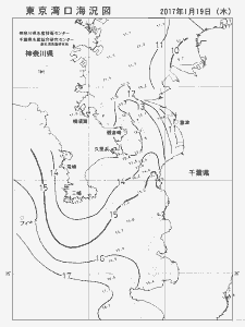 東京湾口海況図(2017/01/19)