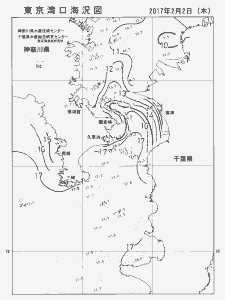 東京湾口海況図(2017/02/02)
