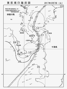 東京湾口海況図(2017/03/07)