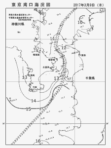 東京湾口海況図(2017/03/09)