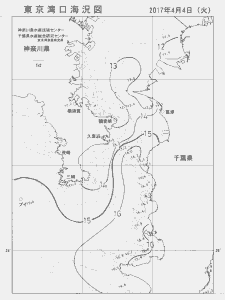 東京湾口海況図(2017/04/04)