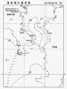 東京湾口海況図(2017/05/01)