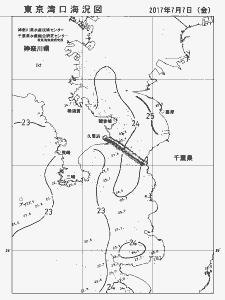東京湾口海況図(2017/07/07)